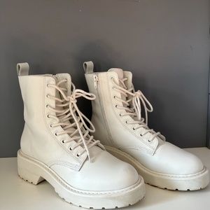 White Steve Madden Boots